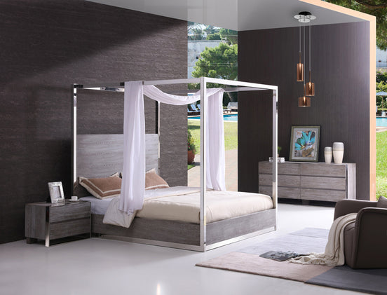 Arlene Modern Grey Elm Nightstand - image 2