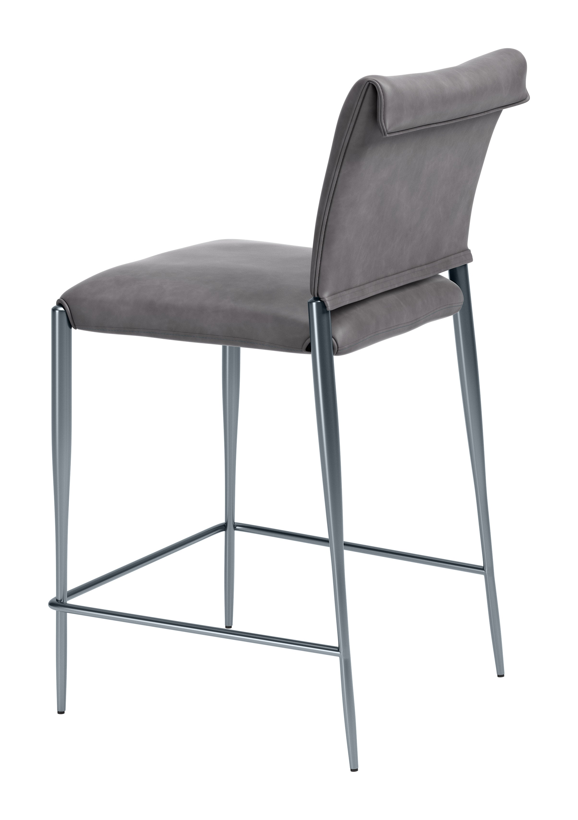 Freesia Counter Stool (Set of 2) Charcoal Gray