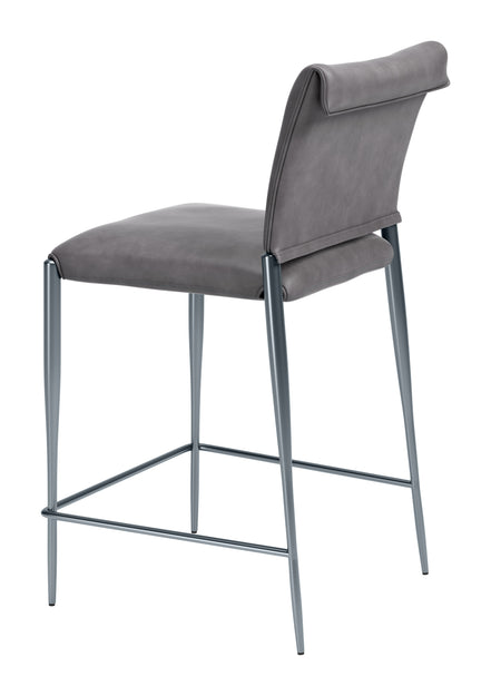 Freesia Counter Stool (Set of 2) Charcoal Gray