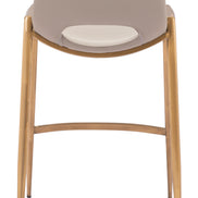 Desi Counter Stool (Set of 2) Beige & Gold