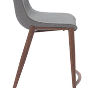 Magnus Counter Stool (Set of 2) Slate Gray & Walnut