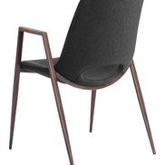 Desi Dining Chair (Set of 2) Black & Walnut
