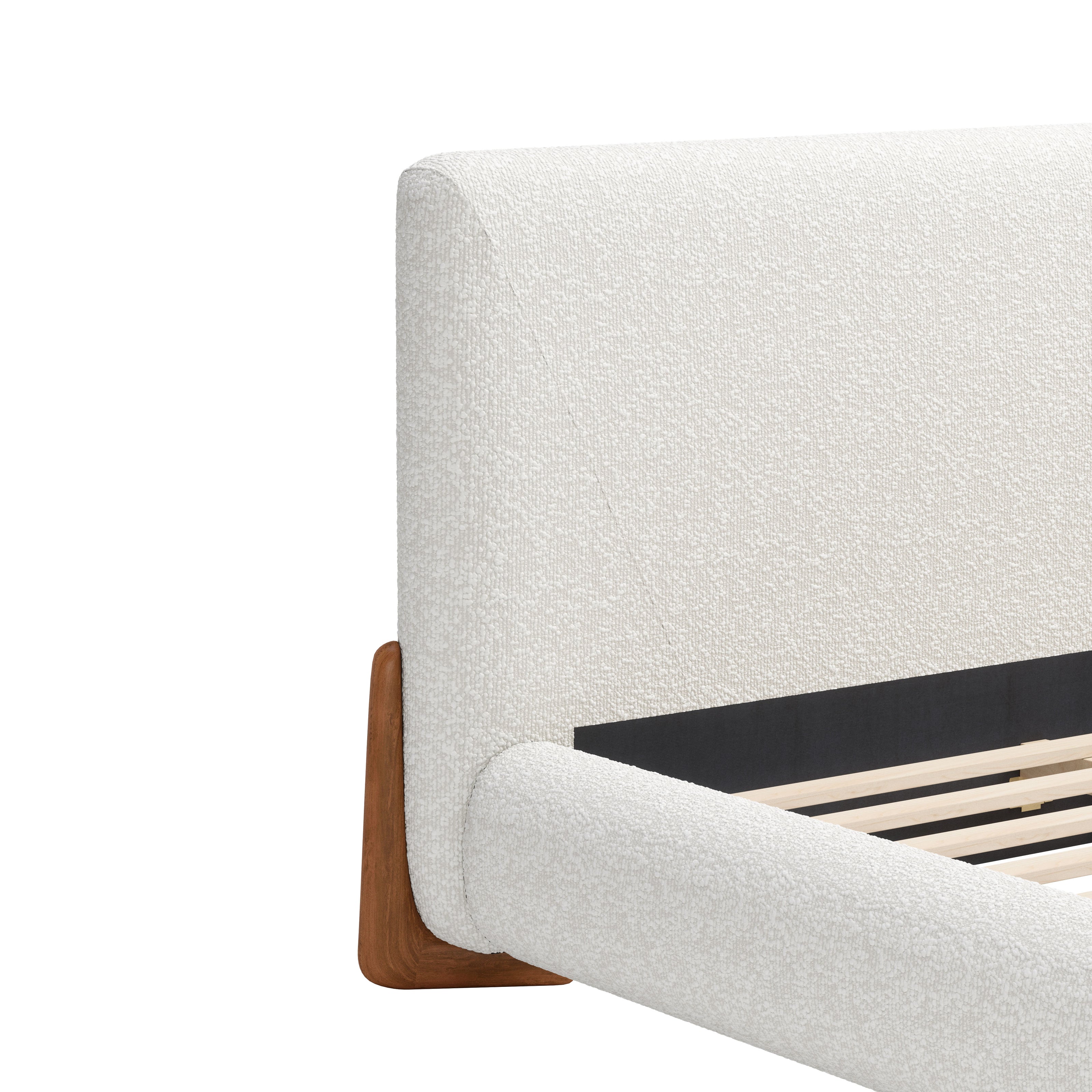 Baris Queen Bed Ivory