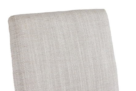 Beasley - Modern Off-White Linen + Brass Counter Chair - image 4