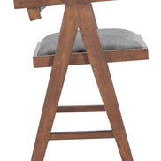 Delhi Counter Stool (Set of 2) Gray & Walnut