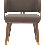 Brew Dining Chair Brown & Walnut
