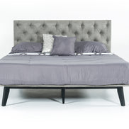 Gibson Modern Grey Fabric Super King 76