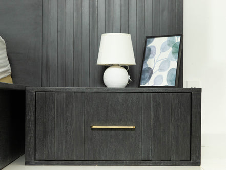 Manchester- Contemporary Dark Grey Nightstand - image 4