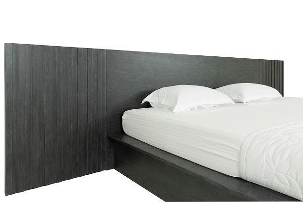 Manchester- Contemporary Platform Dark Grey EK Bed - image 3