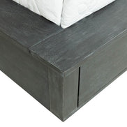 Manchester- Contemporary Platform Dark Grey Q Bed - image 4
