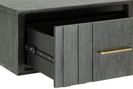 Manchester- Contemporary Dark Grey Nightstand - image 3