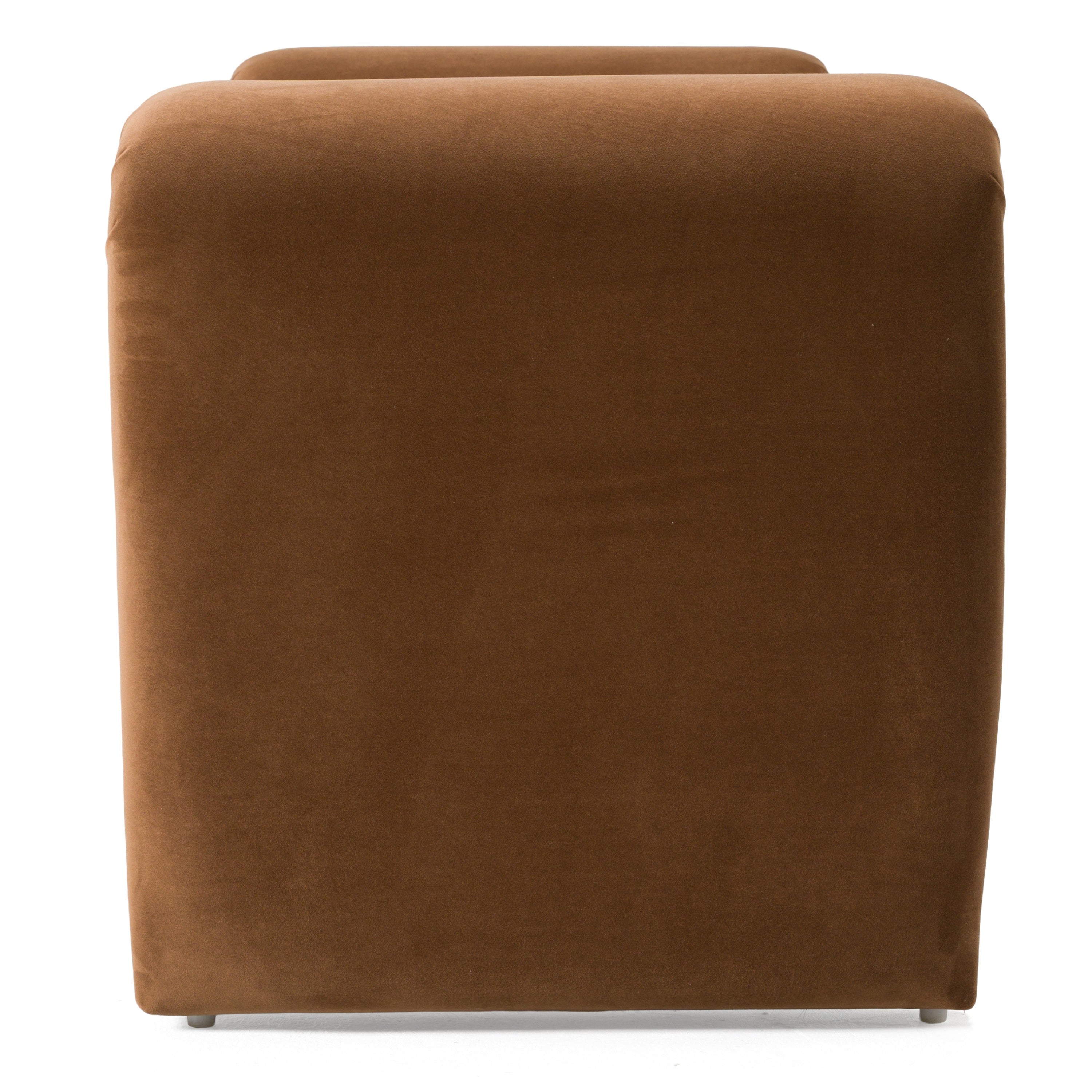 Bentley - Modern Brown Velvet Bench - image 4