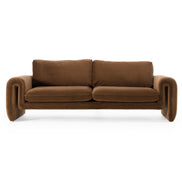 Bentley - Modern Brown Velvet Sofa - image 3