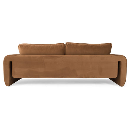 Bentley - Modern Brown Velvet Sofa - image 5