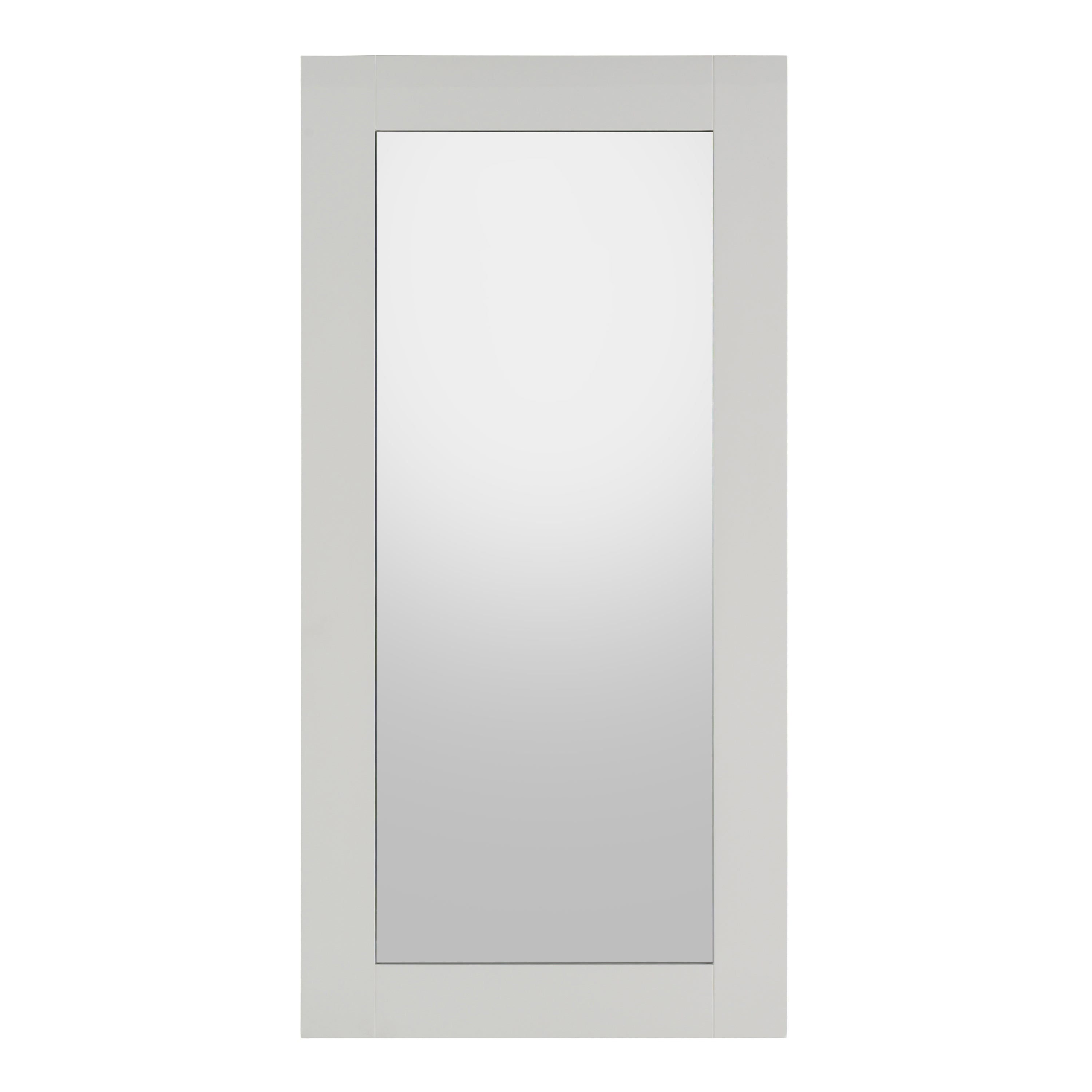 Beth - Modern White Floor Mirror
