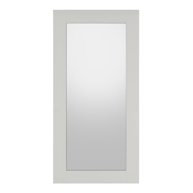 Beth - Modern White Floor Mirror