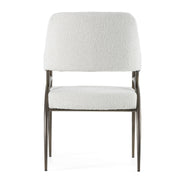 Betty - Modern Off-White Fabric + Bronze Dining Chair - image 3
