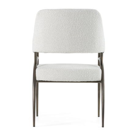 Betty - Modern Off-White Fabric + Bronze Dining Chair - image 3