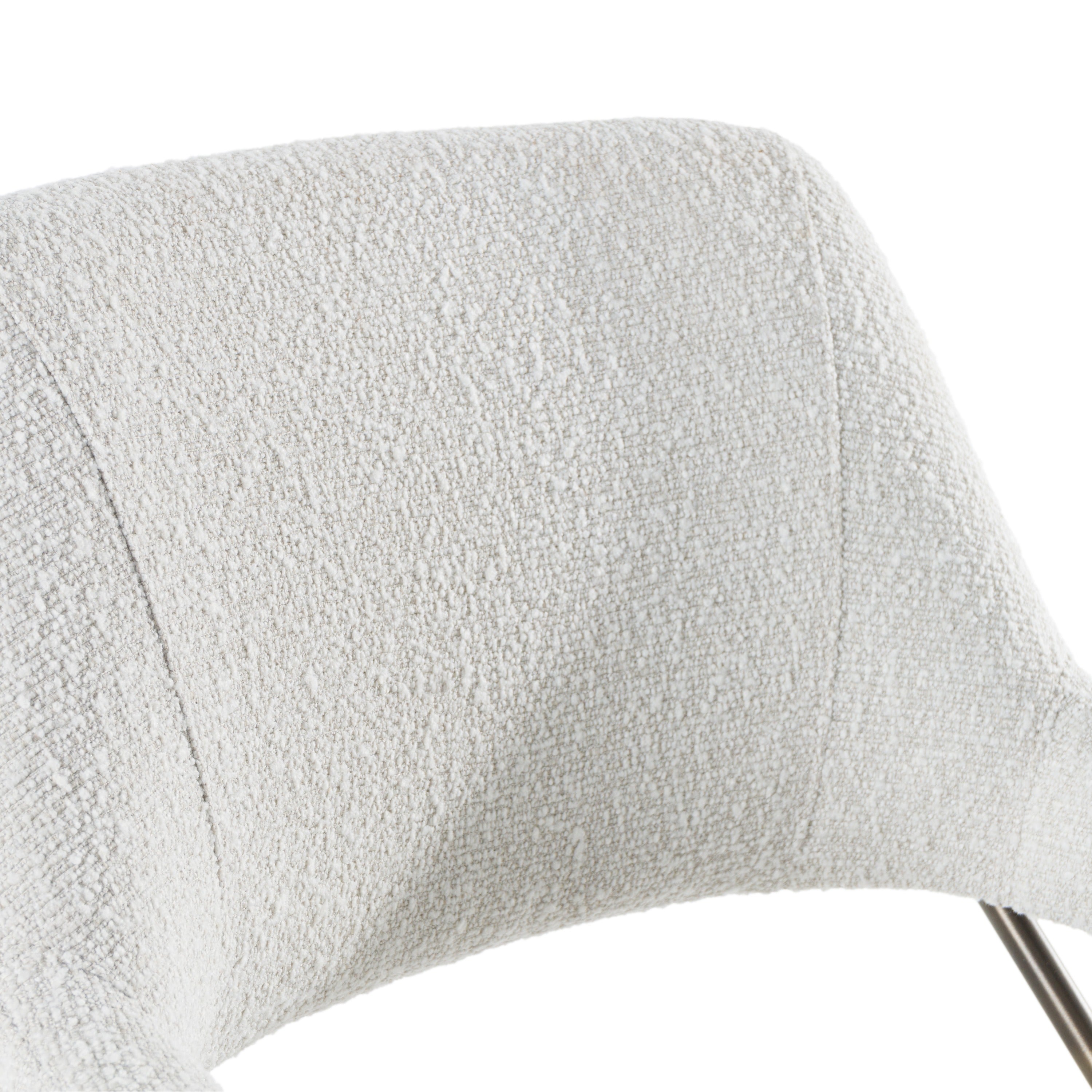 Betty - Modern Off-White Fabric + Bronze Dining Chair - image 5