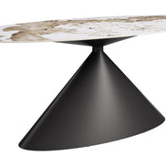 Armana Dining Table White & Brown