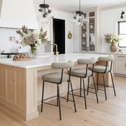 Kede Counter Stool Green Tweed