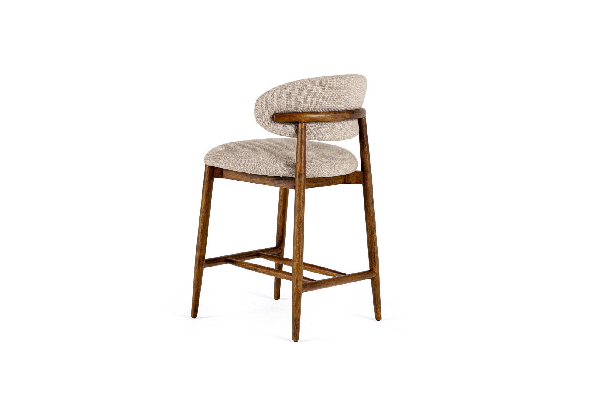Blum - Modern Beige Linen Counter Chair - image 3
