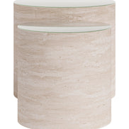 Carzo Coffee Table Set (2-Piece) Stone Beige