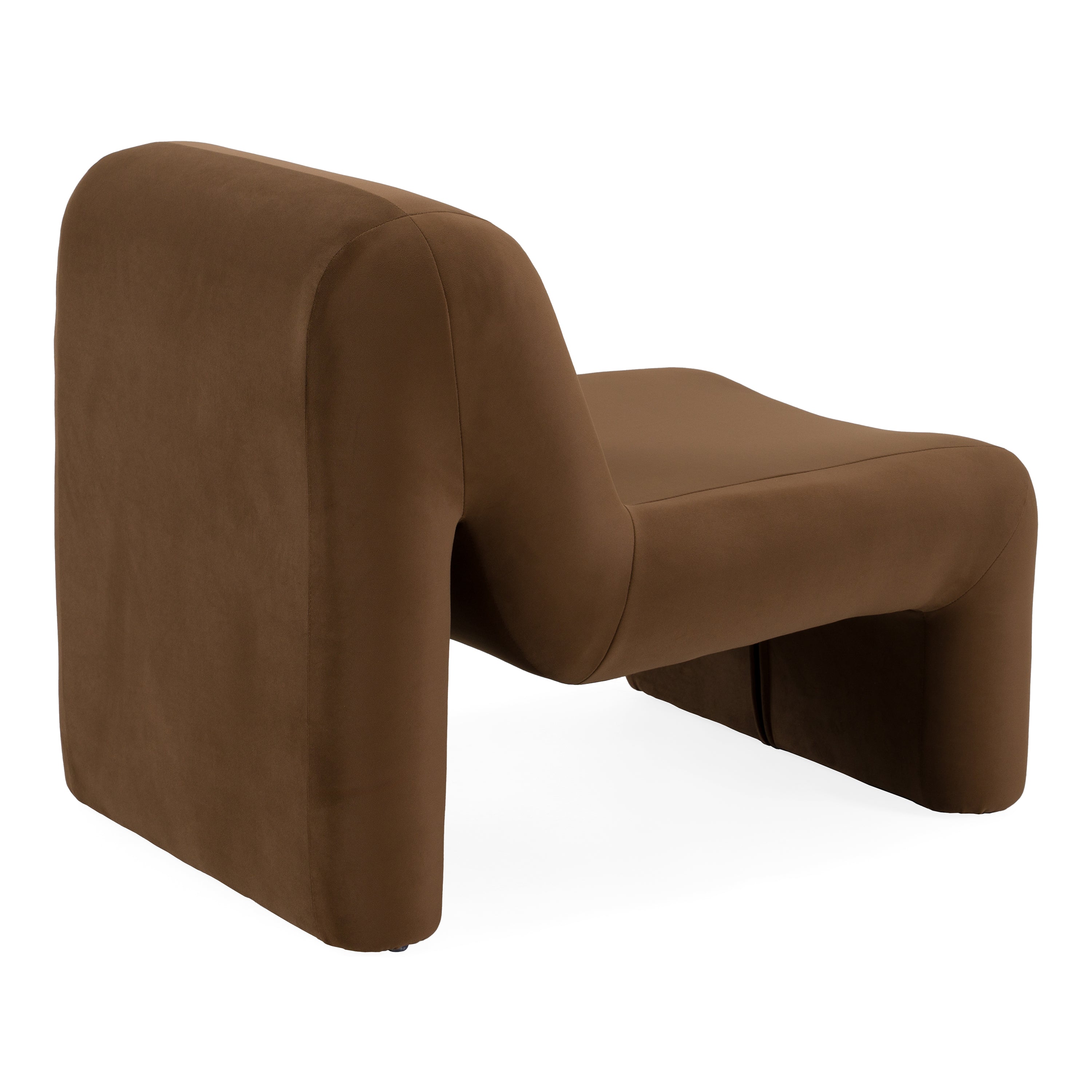 Bondi - Modern Brown Velvet Accent Chair - image 3