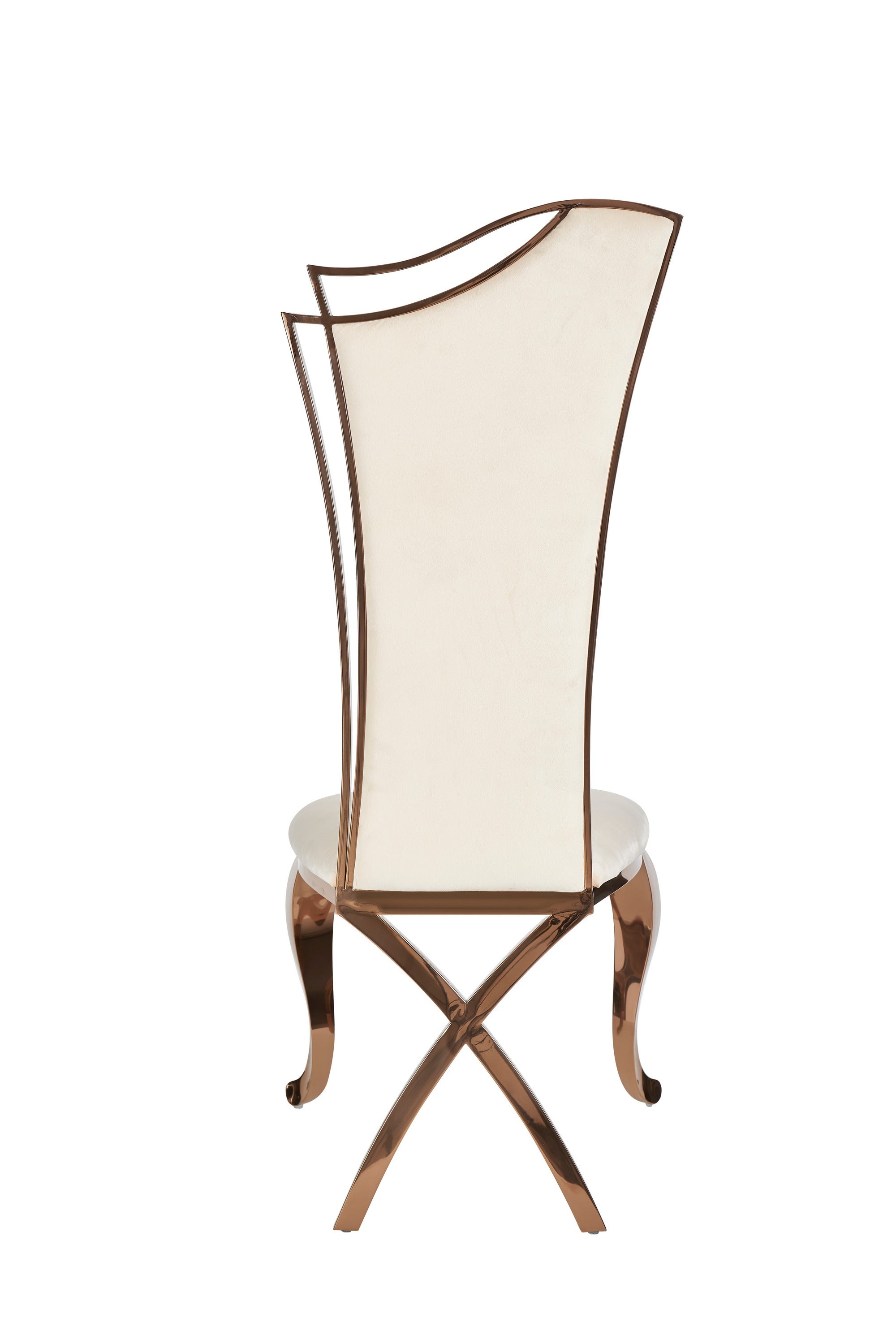 Bonnie - Beige Velvet & Rose Gold Dining Chair (Set of 2) - image 3