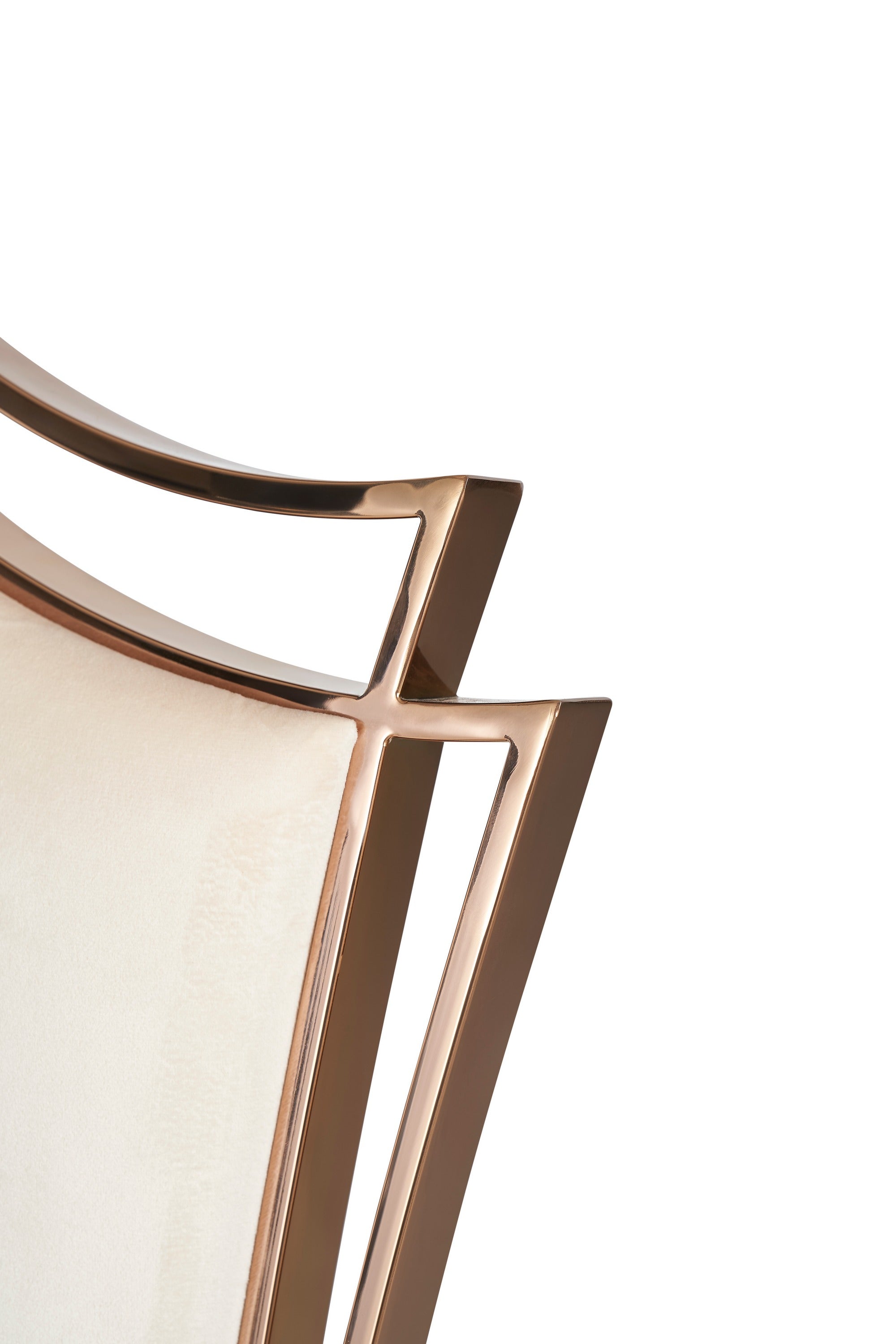 Bonnie - Beige Velvet & Rose Gold Dining Chair (Set of 2) - image 4