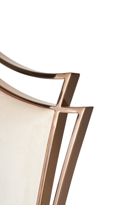 Bonnie - Beige Velvet & Rose Gold Dining Chair (Set of 2) - image 4