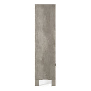 Boston Modern Brown Oak & Faux Concrete Bookcase - image 3