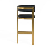 Boswell - Modern Black + Matte Gold Barstool - image 3