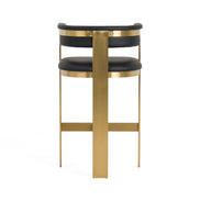 Boswell - Modern Black + Matte Gold Barstool - image 4