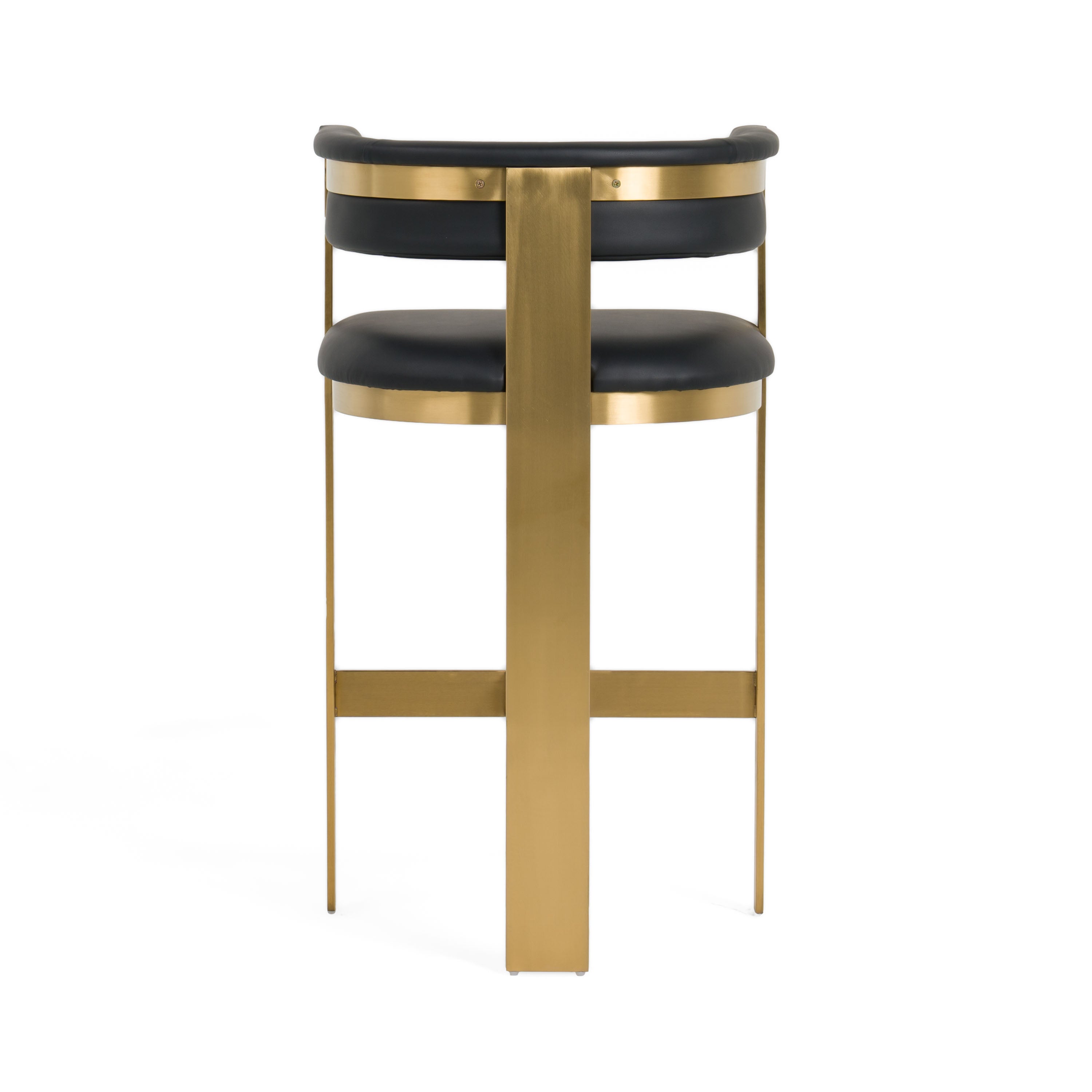 Boswell - Modern Black + Matte Gold Barstool - image 4
