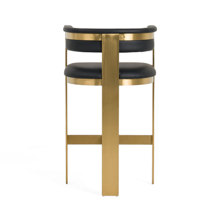 Boswell - Modern Black + Matte Gold Barstool - image 4