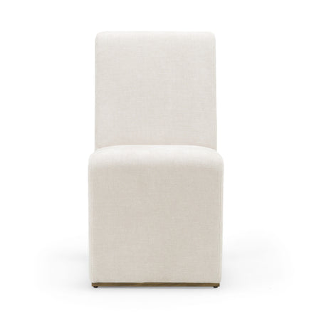 Bounty - Modern Beige Fabric + Antique Brass Dining Chair (Set of 2) - image 2