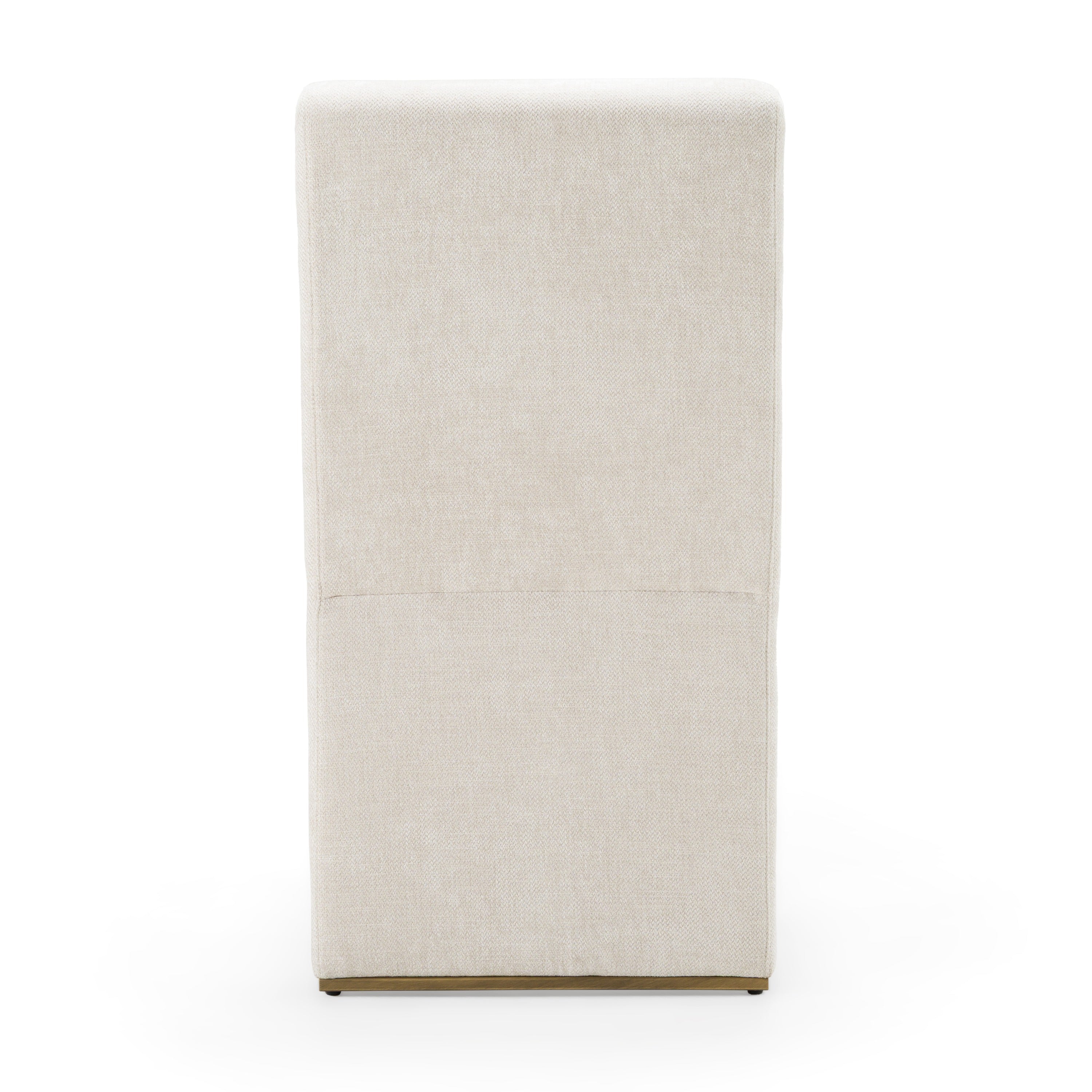 Bounty - Modern Beige Fabric + Antique Brass Dining Chair (Set of 2) - image 4