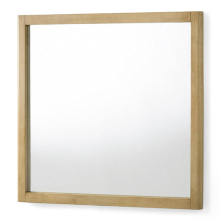Santa Monica - Modern Natural Oak Square Mirror - image 4