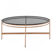 Bradford - Modern Smoked Glass & Rosegold Coffee Table - image 2