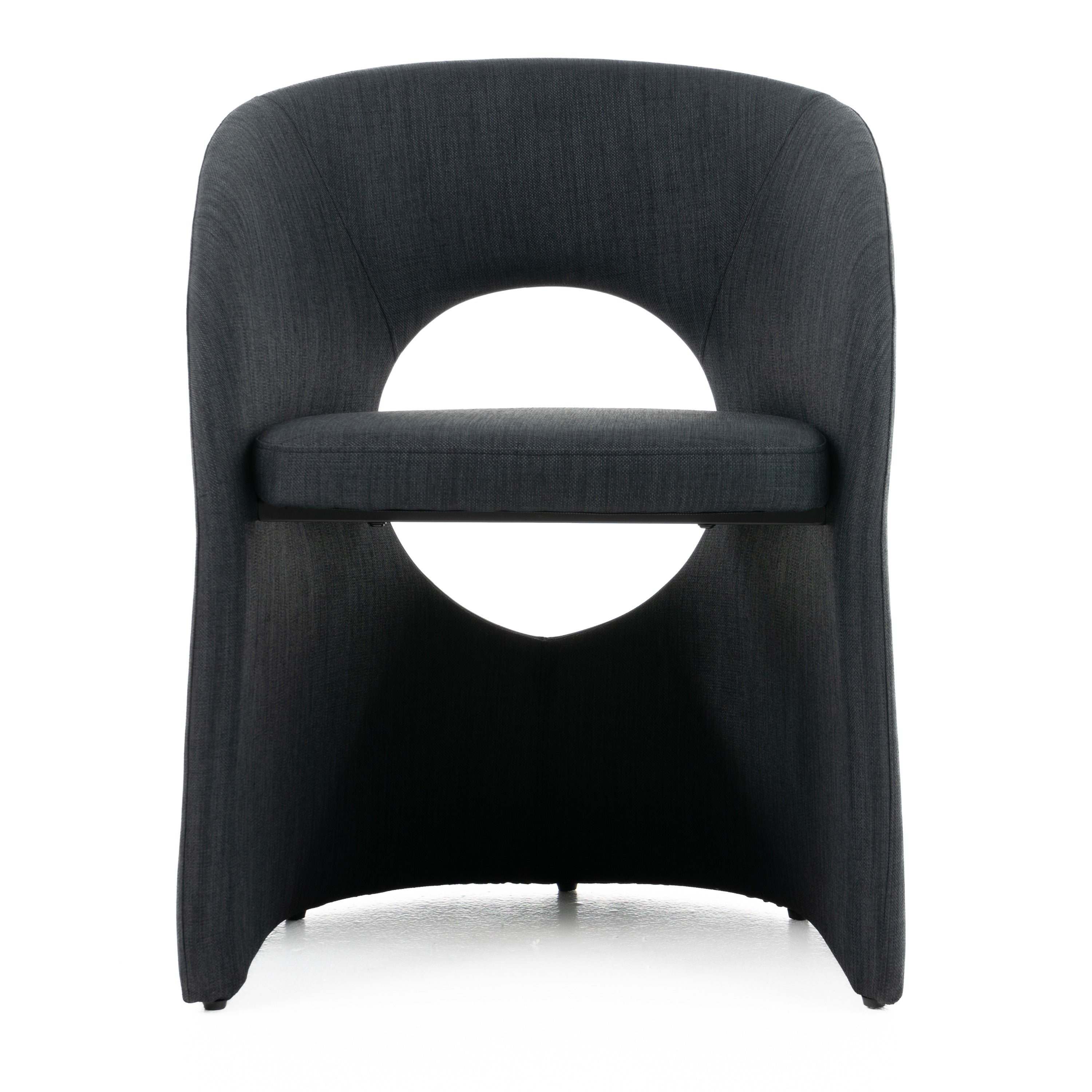 Brea - Charcoal Fabric Dining Chair - image 2