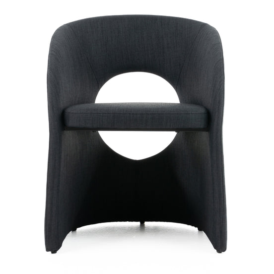 Brea - Charcoal Fabric Dining Chair - image 2