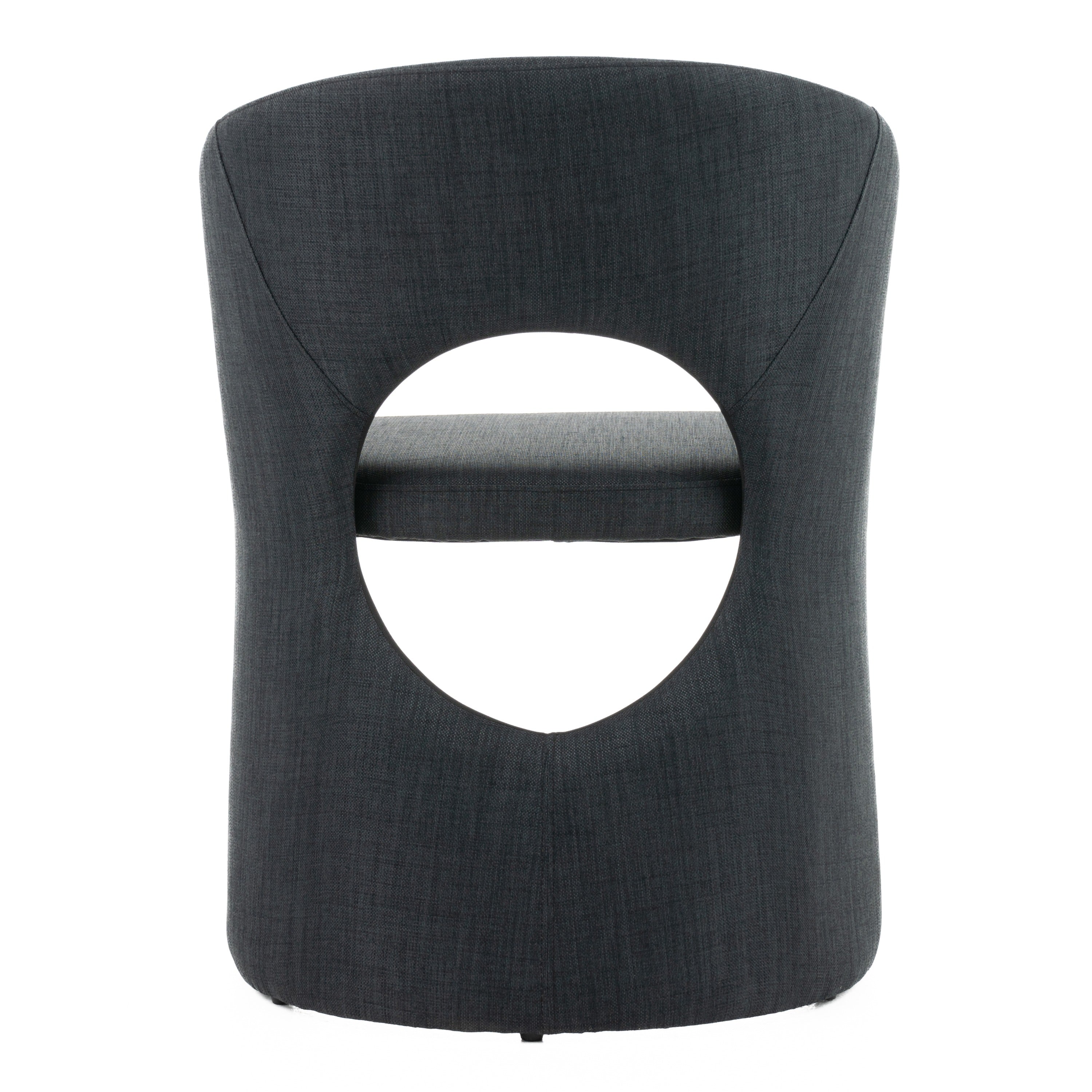 Brea - Charcoal Fabric Dining Chair - image 3