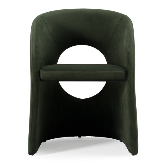 Brea - Modern Green Fabric Dining Chair - image 2