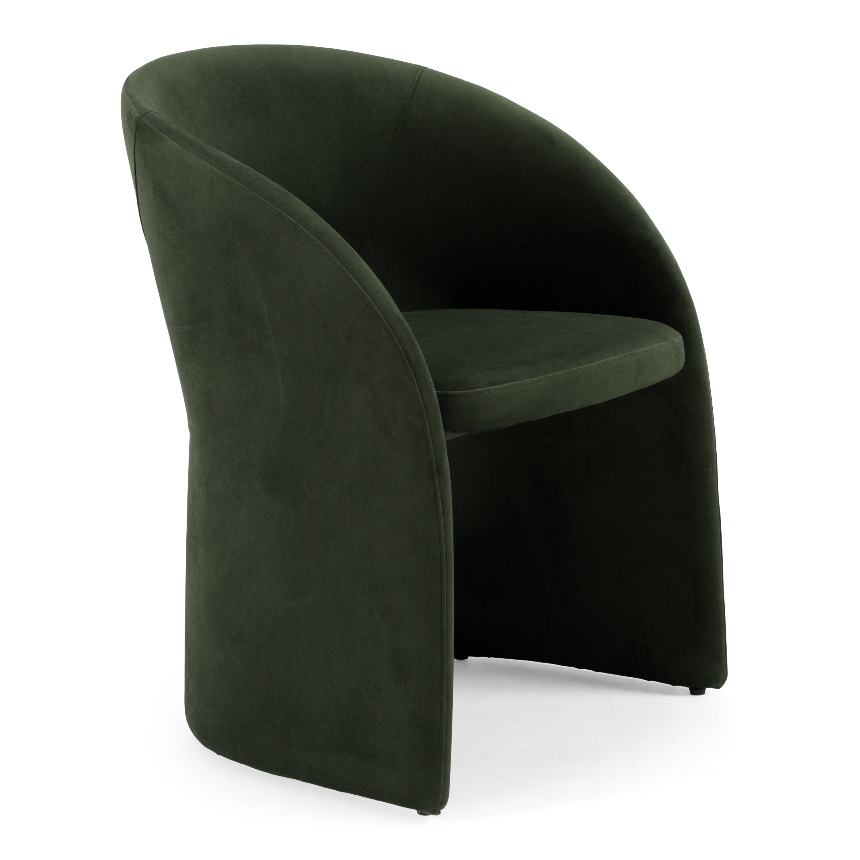 Brea - Modern Green Fabric Dining Chair - image 3