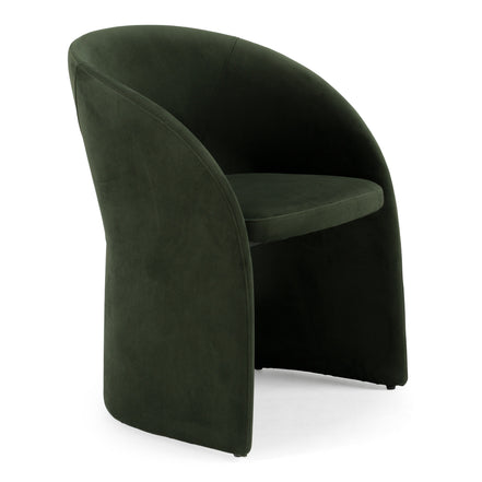 Brea - Modern Green Fabric Dining Chair - image 3