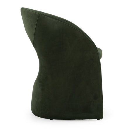 Brea - Modern Green Fabric Dining Chair - image 4