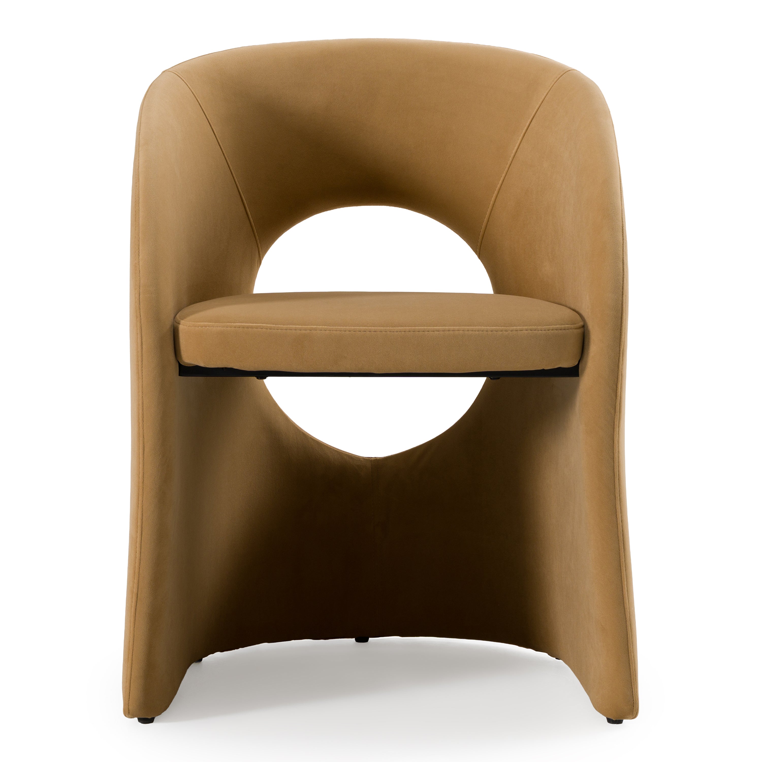 Brea - Modern Tan Fabric Dining Chair - image 2