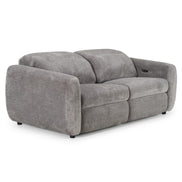 Brevig - Modern Grey Fabric Sofa w/ 2 Recliners