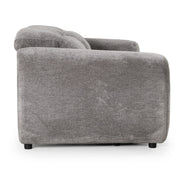 Brevig - Modern Grey Fabric Sofa w/ 2 Recliners - image 3